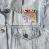 「CALIFORNIA」サーファービーチボタン 缶バッジ (インサイチュ)