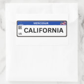 California 長方形シール (バッグ)