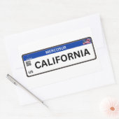 California 長方形シール (封筒)