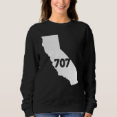 California 707 Area Code スウェットシャツ (正面)