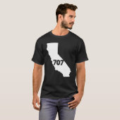 California 707 Area Code Tシャツ (正面フル)