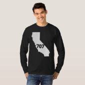 California 707 Area Code Tシャツ (正面フル)