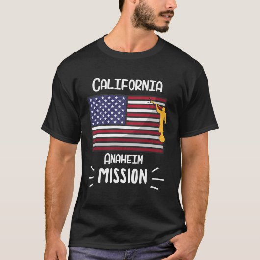 California Anaheim Mormon LDS Mission Missionary Tシャツ (正面)