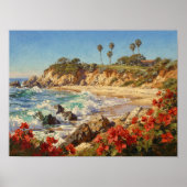  California Beach | Impressionist Coastal Art ポスター (正面)