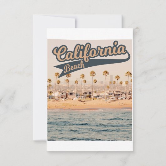 California Beach, Los Angeles, voyage,  (裏面)