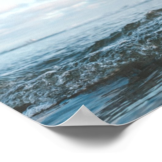 California Beach Sunset Photo ポスター (角)