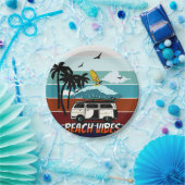 CALIFORNIA BEACH VIBES ペーパープレート (パーティー)