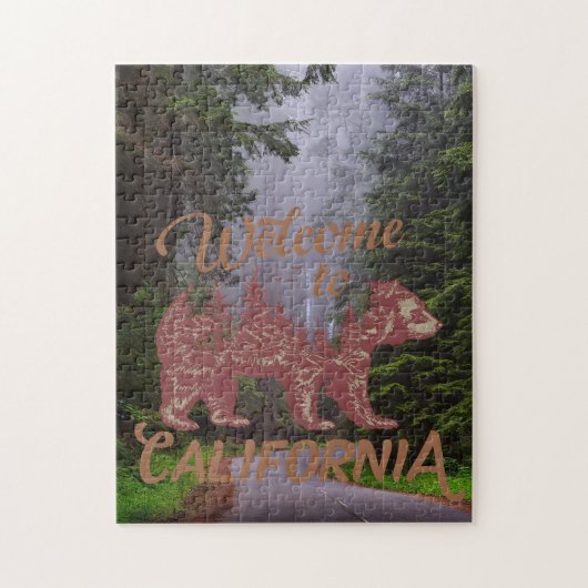 California Bearへようこそ ジグソーパズル (縦)