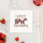 California Bearへようこそ スタンダードカクテルナプキン (インサイチュ)