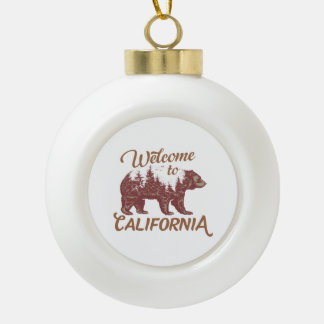California Bearへようこそ セラミックボールオーナメント