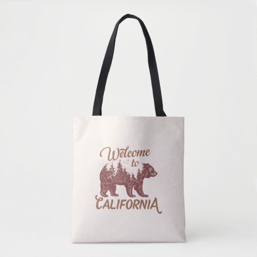 California Bearへようこそ トートバッグ (正面)