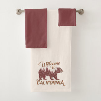 California Bearへようこそ バスタオルセット