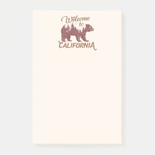 California Bearへようこそ ポストイット (正面)