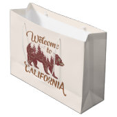 California Bearへようこそ ラージペーパーバッグ (正面アングル)