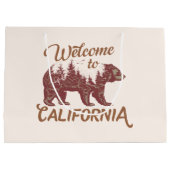 California Bearへようこそ ラージペーパーバッグ (裏面)