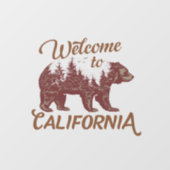 California Bear Forestへようこそ ウィンドウサイン (シート)