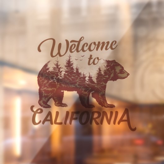 California Bear Forestへようこそ ウィンドウサイン (シート2)