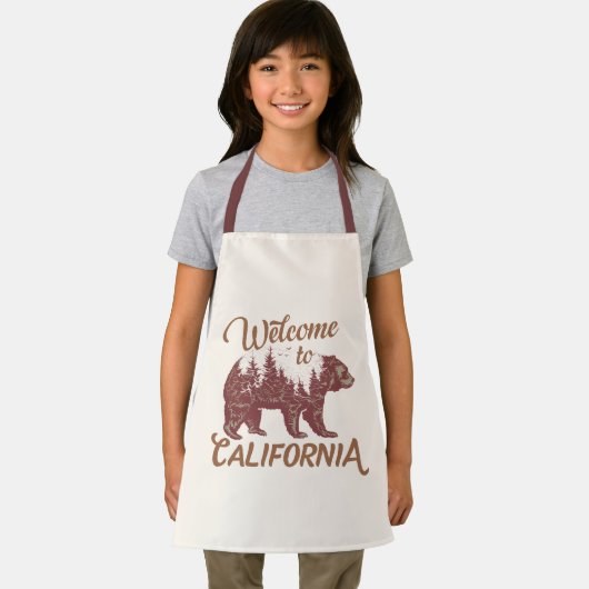 California Bear Forestへようこそ エプロン (インサイチュ)