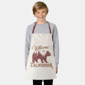 California Bear Forestへようこそ エプロン (着用した状態)