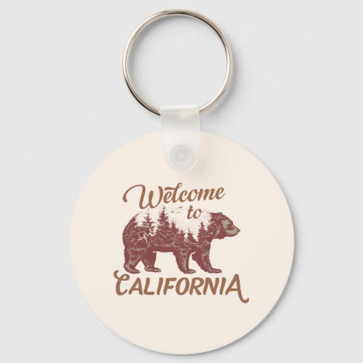 California Bear Forestへようこそ キーホルダー (正面)