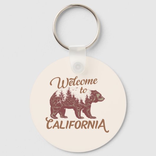 California Bear Forestへようこそ キーホルダー (正面)