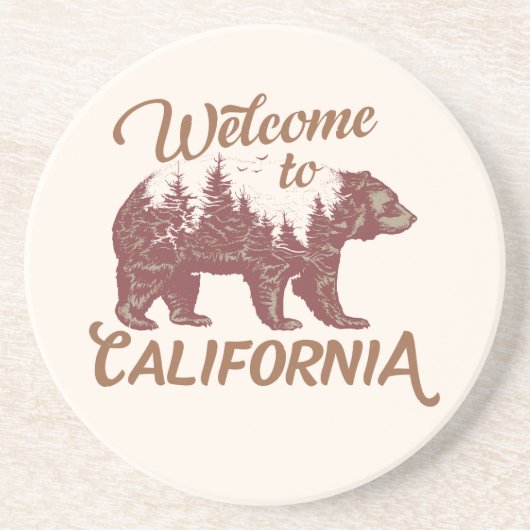 California Bear Forestへようこそ コースター (正面)