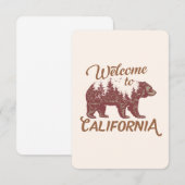 California Bear Forestへようこそ ノートカード (正面/裏面)