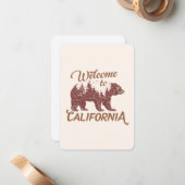 California Bear Forestへようこそ ノートカード (正面/裏面インサイチュ)