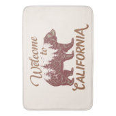 California Bear Forestへようこそ バスマット (正面縦)