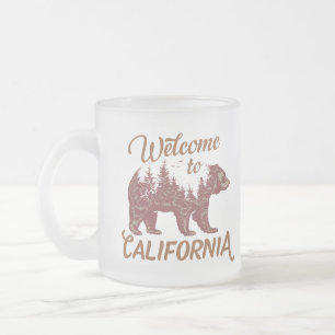 California Bear Forestへようこそ フロストグラスマグカップ