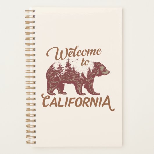 California Bear Forestへようこそ プランナー手帳 (正面)