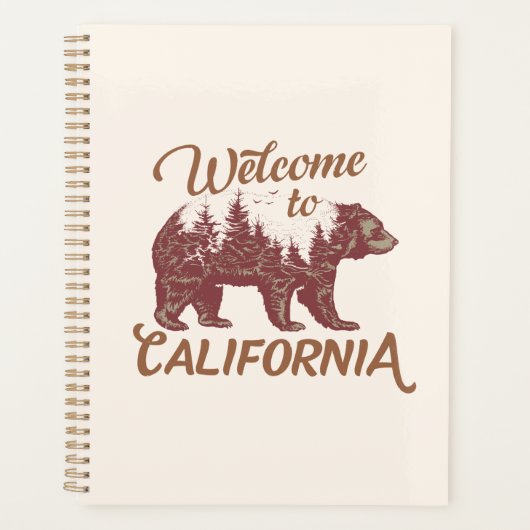 California Bear Forestへようこそ プランナー手帳 (正面)