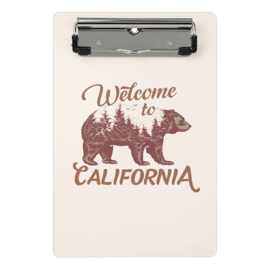 California Bear Forestへようこそ ミニクリップボード (正面)