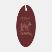 California Bear Forestへようこそ メタルオーナメント (正面左)
