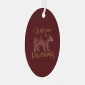 California Bear Forestへようこそ メタルオーナメント (正面右)