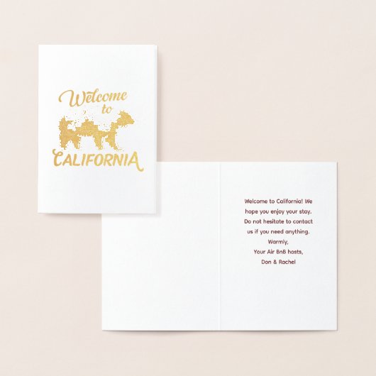 California Bear Forestへようこそ 箔カード (ディスプレー)