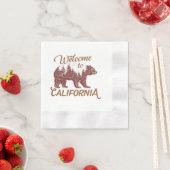 California Bear Forestへようこそ 縁ありカクテルナプキン (インサイチュ)