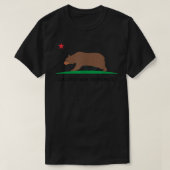 California Bear Republic State Flag  Hipster  Tシャツ (デザイン正面)
