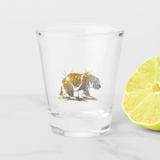 California Bear shot glass ショットグラス (正面)