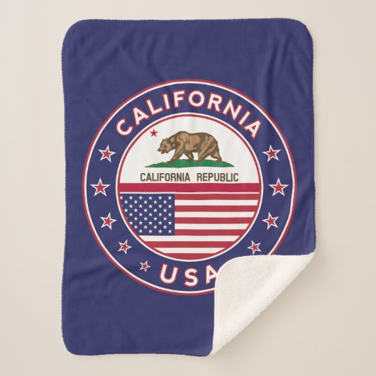 California Blanket (blue version) シェルパブランケット (正面)