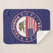 California Blanket (blue version) シェルパブランケット (正面(横))