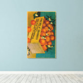 California, Box of OrangeState キャンバスプリント (インサイチュ (ウッドフロア))