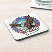 California By Airトラベルパッチ コースター (左側)