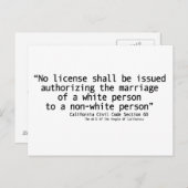 California Civil Code Section 60ポストカードフロント ポストカード (正面/裏面)