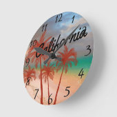 California Clock ラウンド壁時計 (傾斜)