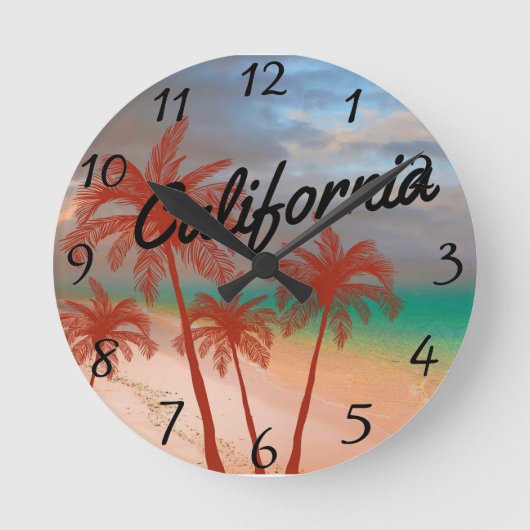 California Clock ラウンド壁時計 (正面)