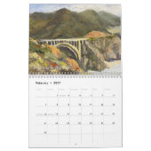 California Coast 2026 Calendar カレンダー (2月 2027)