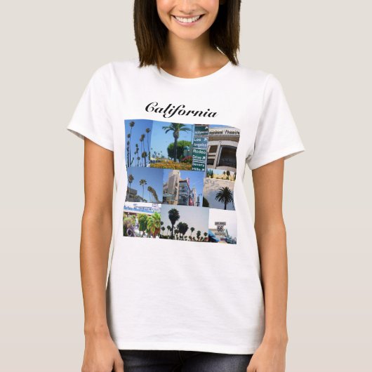 CALIFORNIA COLLAGEシャツ Tシャツ (正面)