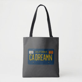 California Dreaming - Retro 1969 License Plate トートバッグ