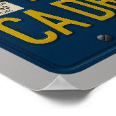 California Dreaming - Retro 1969 License Plate Art ポスター (角)